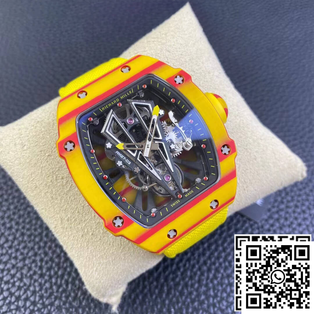 Replica Richard Mille Rm27-03 Rafael Nadal Tourbillon Rm Factory Yellow Strap 4 Replica Richard Mille Rm27-03 Rafael Nadal Tourbillon Rm Factory Yellow Strap 4