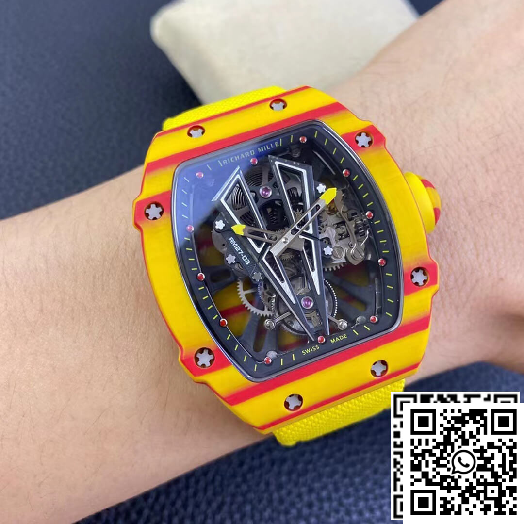 Replica Richard Mille Rm27-03 Rafael Nadal Tourbillon Rm Factory Yellow Strap 2 Replica Richard Mille Rm27-03 Rafael Nadal Tourbillon Rm Factory Yellow Strap 2