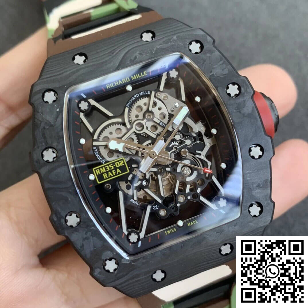 Replica Richard Mille Rm35-02 Kv Factory V3 Carbon Fiber Camouflage Strap 4 Replica Richard Mille Rm35-02 Kv Factory V3 Carbon Fiber Camouflage Strap 4