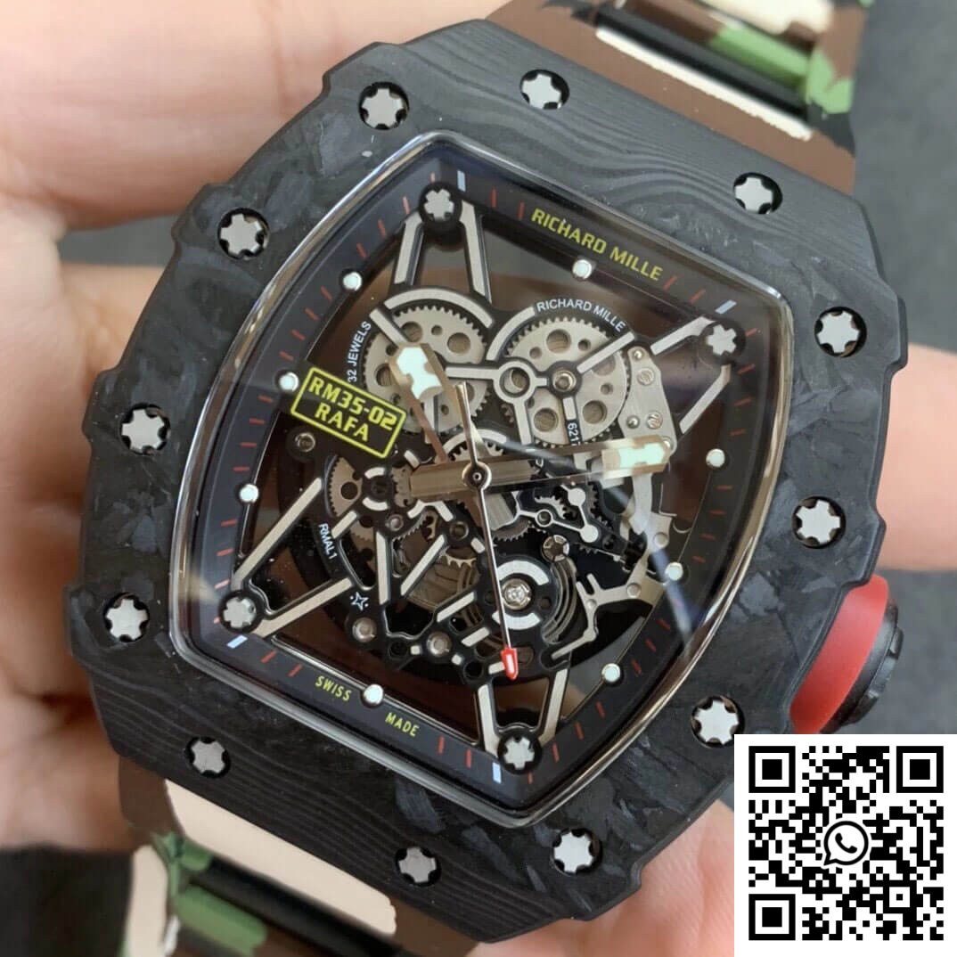 Replica Richard Mille Rm35-02 Kv Factory V3 Carbon Fiber Camouflage Strap 5 Replica Richard Mille Rm35-02 Kv Factory V3 Carbon Fiber Camouflage Strap 5