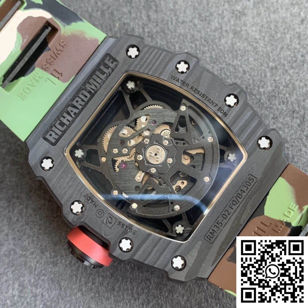 Replica Richard Mille Rm35-02 Kv Factory V3 Carbon Fiber Camouflage Strap 10 Replica Richard Mille Rm35-02 Kv Factory V3 Carbon Fiber Camouflage Strap 10