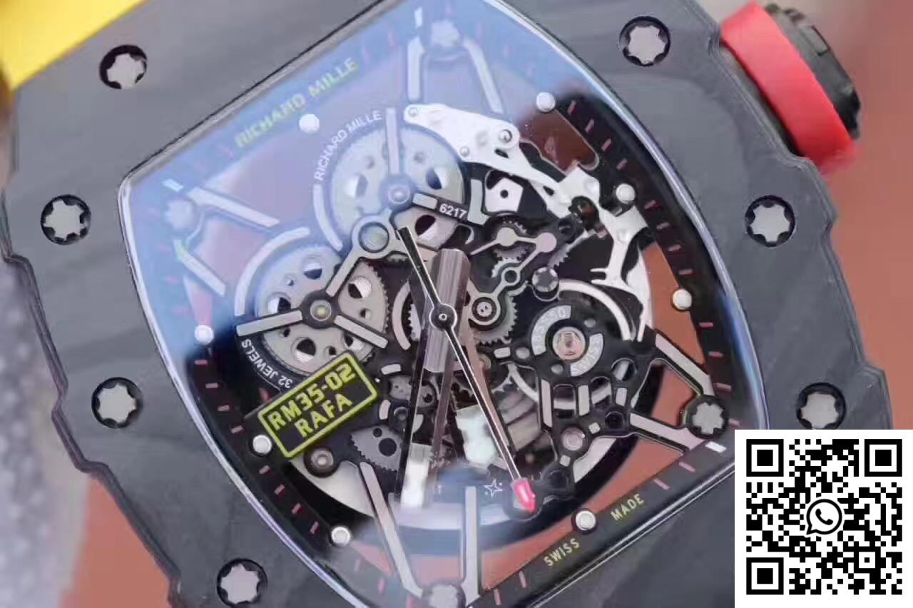 Replica Richard Mille Rm35-02 Rafael Nadal Kv Factory Black Skeleton Dial 5 Replica Richard Mille Rm35-02 Rafael Nadal Kv Factory Black Skeleton Dial 5