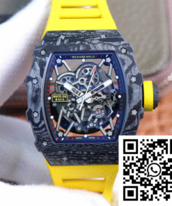 Replica Richard Mille Rm35-02 Zf Factory Yellow Rubber Strap Replica Richard Mille Rm35-02 Zf Factory Yellow Rubber Strap