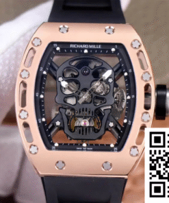 Replica Richard Mille Rm52-01 Tourbillon Jb Factory Ceramic Skull Dial