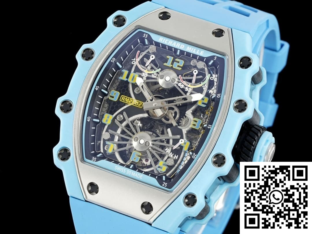 Replica Richard Miller Rm21-02 New Factory Tourbillon Blue Strap 5 Replica Richard Miller Rm21-02 New Factory Tourbillon Blue Strap 5