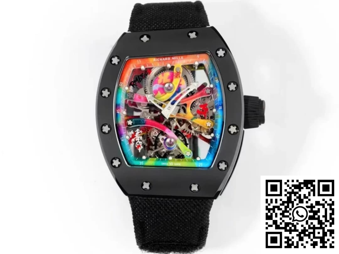 Replica Richard Miller Rm68-01Kongo Rm Factory Black Strap Replica Richard Miller Rm68-01Kongo Rm Factory Black Strap