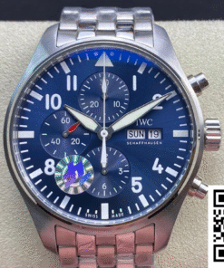 Replica IWC Pilot Chronograph Edition Le Petit Prince Iw377717 Zf Factory V2 Blue Dial Super Clone 2