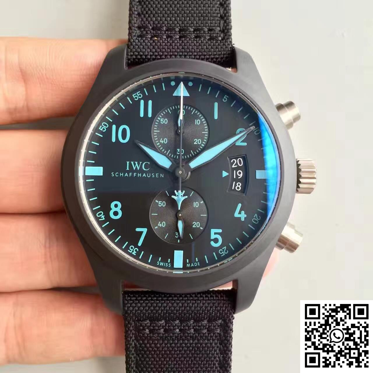 Replica IWC Pilot Chronograph Top Gun Iw388003 Zf Factory Black Dial Super Clone Replica IWC Pilot Chronograph Top Gun Iw388003 Zf Factory Black Dial Super Clone