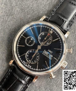 Replica IWC Portofino Iw391008 Zf Factory Stainless Steel Black Dial Super Clone 2