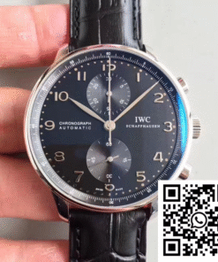 Replica IWC Portugieser Chronograph Iw371447 Zf Factory Black Dial Super Clone Replica IWC Portugieser Chronograph Iw371447 Zf Factory Black Dial Super Clone