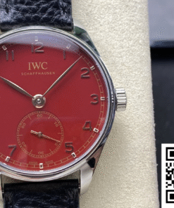 Replica IWC Portugieser Iw358315 Gr Factory Burgundy Red Dial Super Clone