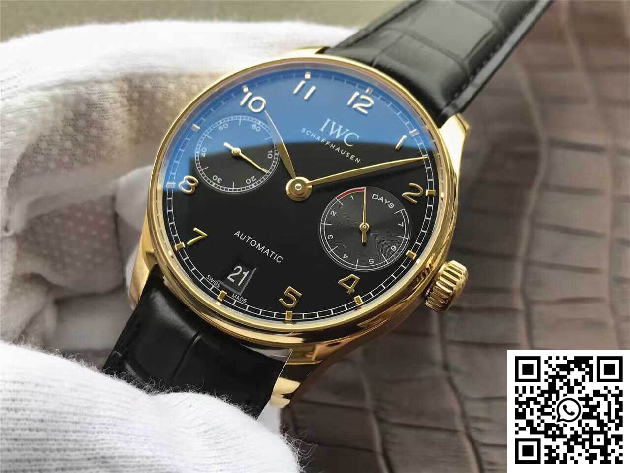 Replica IWC Portugieser Iw500101 Zf Factory Black Dial Super Clone 5 Replica IWC Portugieser Iw500101 Zf Factory Black Dial Super Clone 5