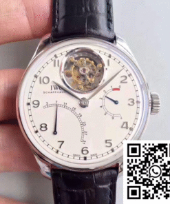 Replica IWC Portugieser Tourbillon Mystere Retrograde Iw504601 Yl Factory White Dial Super Clone