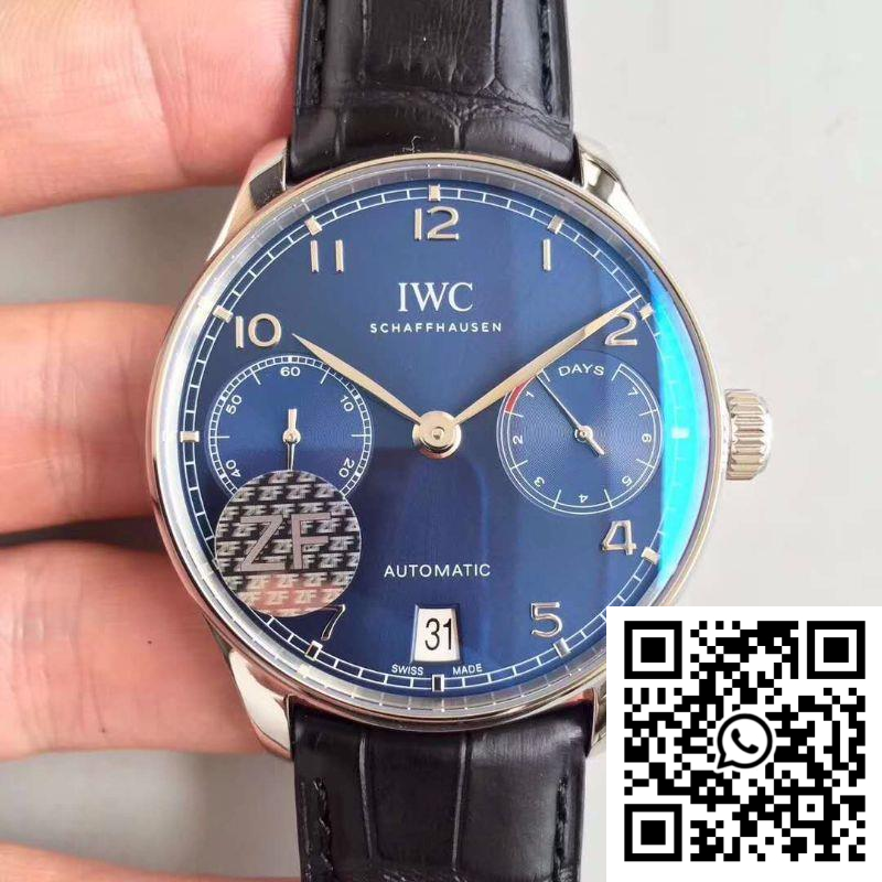 Replica IWC Portuguese Iw500703 Zf Factory Blue Dial Super Clone Replica IWC Portuguese Iw500703 Zf Factory Blue Dial Super Clone
