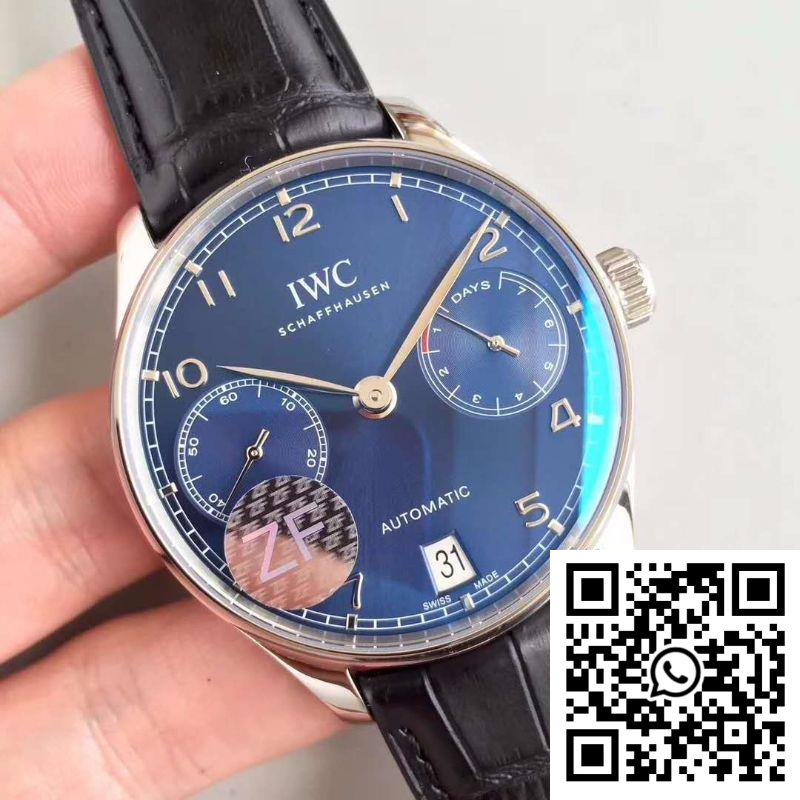 Replica IWC Portuguese Iw500703 Zf Factory Blue Dial Super Clone 4 Replica IWC Portuguese Iw500703 Zf Factory Blue Dial Super Clone 4
