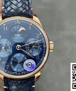 Replica IWC Portuguese Iw503312 Aps Factory Perpetual Calendar Blue Dial Super Clone